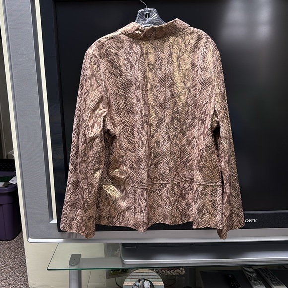 Chicos Women's Snake Print Blazer Sz Large NWT - Picture 5 of 5